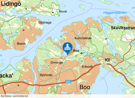 Myrsjöbadet på kartan