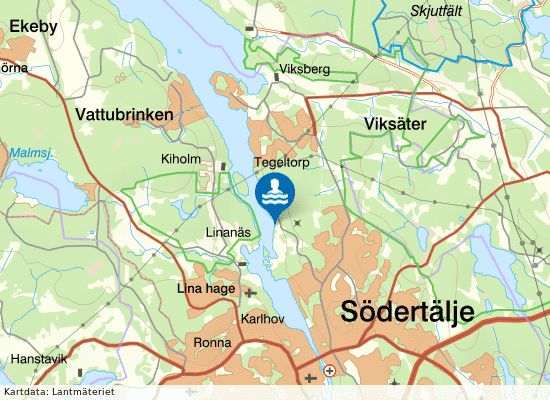 Mälarbadet på kartan