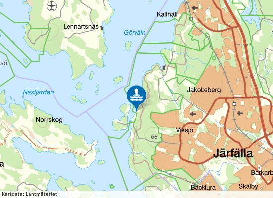 Mälaren, Baset på kartan