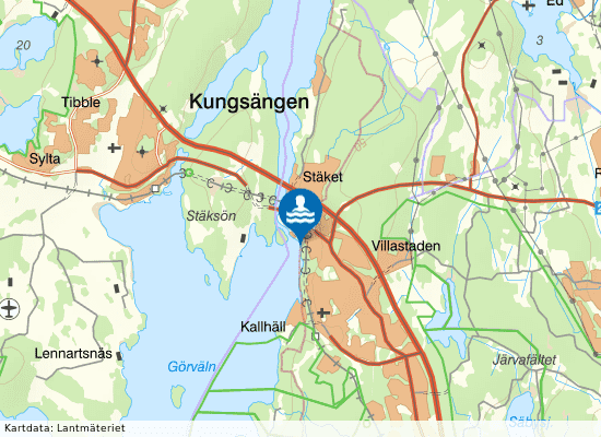 Mälaren, Bonäsbadet på kartan