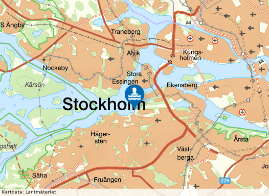 Mälaren, Hägerstenshamnen på kartan