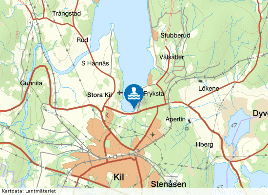 Nedre Fryken, Fryksta 1Ö, östra str. på kartan