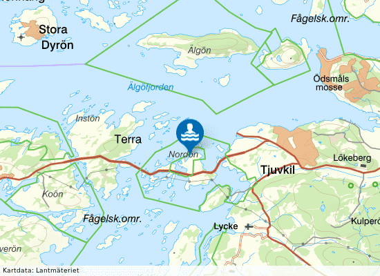 Nordön på kartan