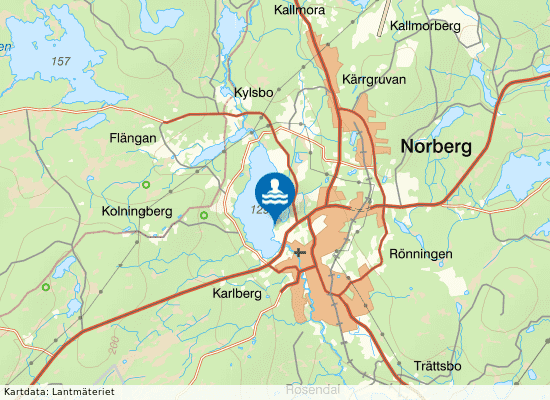 Noren, Campingbadet på kartan