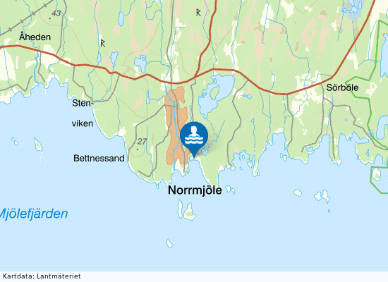 Norrmjöle på kartan