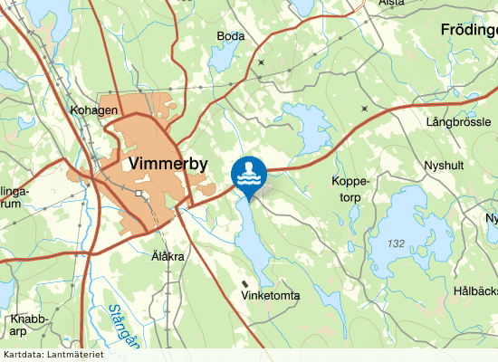 Nossenbadet på kartan