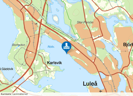 Notviken på kartan