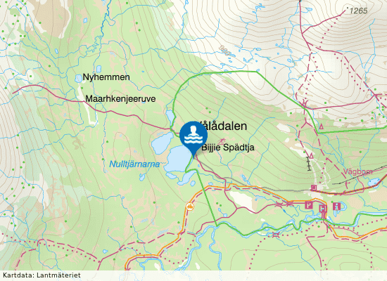 Nulltjärn på kartan