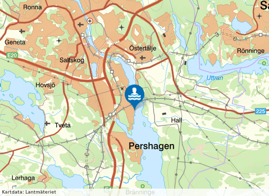 Näsets Udde-Glashyttan på kartan