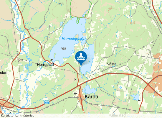 Nästasjön på kartan