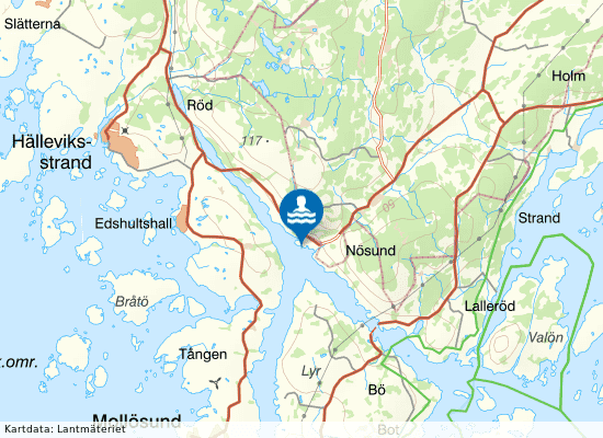 Nösund på kartan