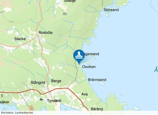 Oxviken på kartan