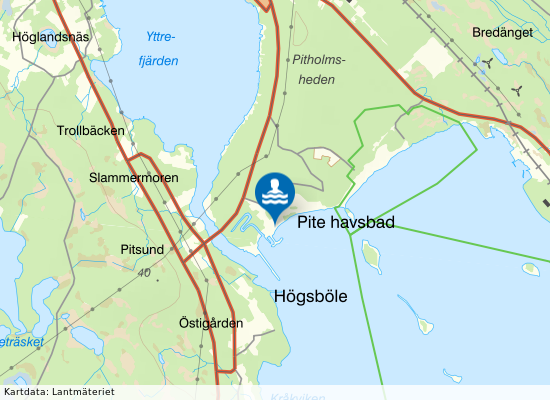 Pite Havsbad på kartan