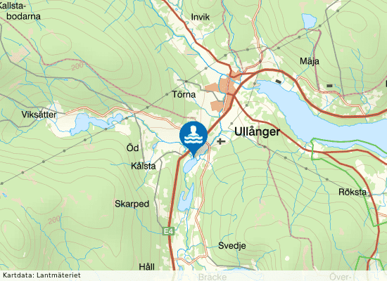 Prästtjärnen på kartan