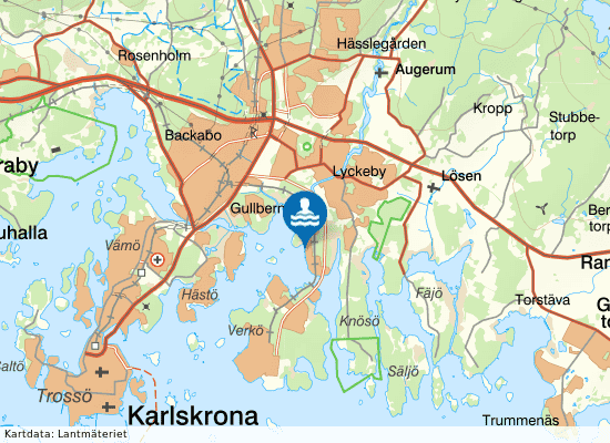 Ringö på kartan