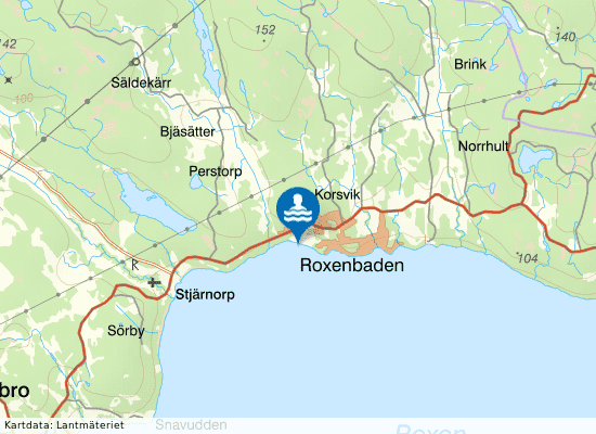 Roxen Sandvik på kartan