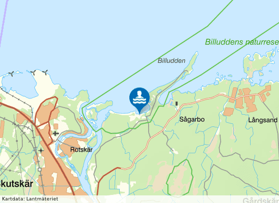 Rullsand på kartan