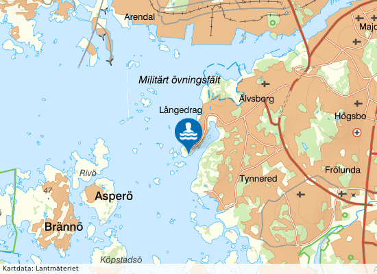 Saltholmen på kartan