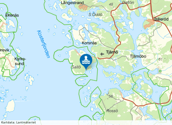 Saltö på kartan