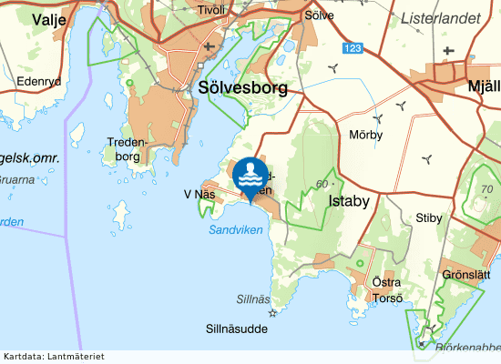 Sandviken på kartan