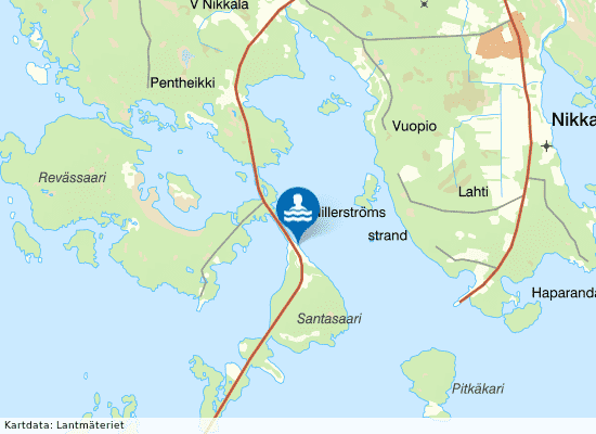 Santasaari på kartan