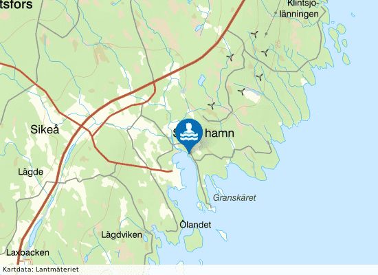 Sikeå hamn på kartan