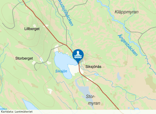 Siksjönäs på kartan