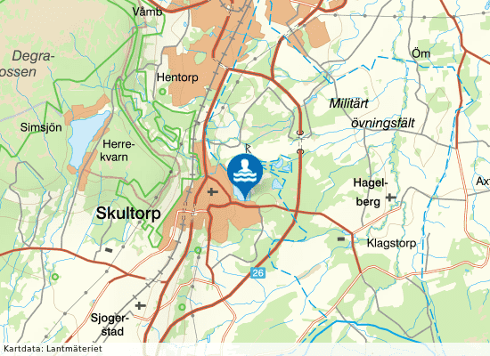 Sjötorpssjön på kartan