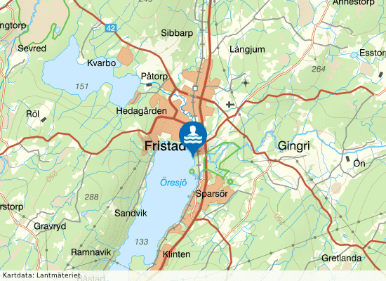 Skalle badplats, Öresjö på kartan