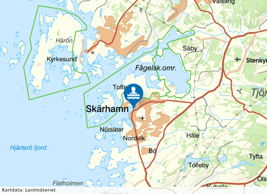 Skärhamn, Kungsviken på kartan