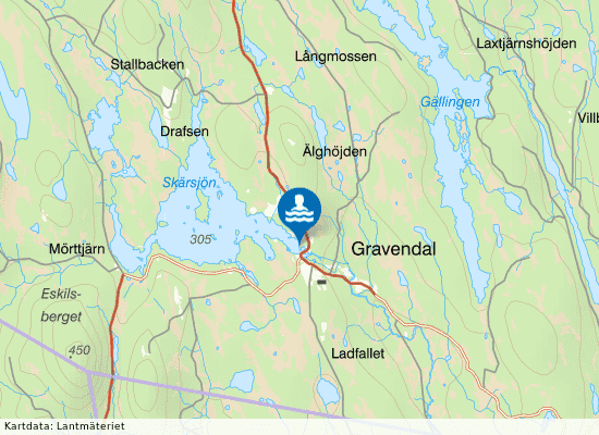 Skärsjön på kartan