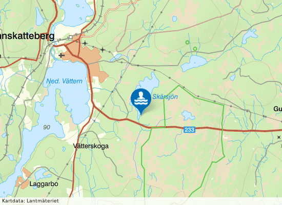 Skärsjön på kartan