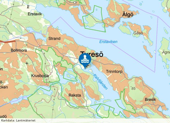 Slottsbadet på kartan