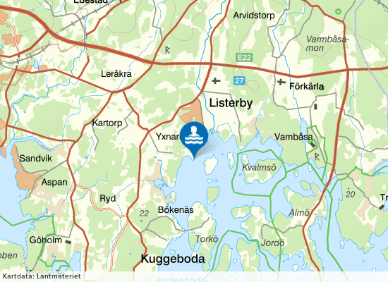 Slättanäs på kartan