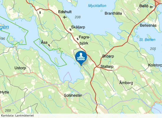 Solgen Sanden på kartan