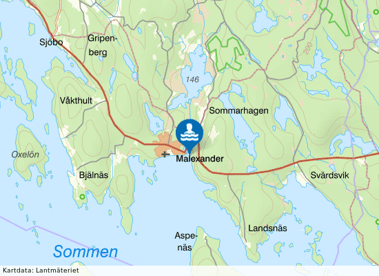 Sommen, Malexander på kartan