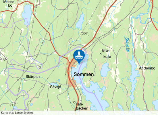 Sommens badplats på kartan