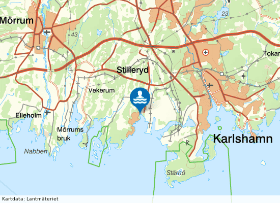 Stilleryd på kartan