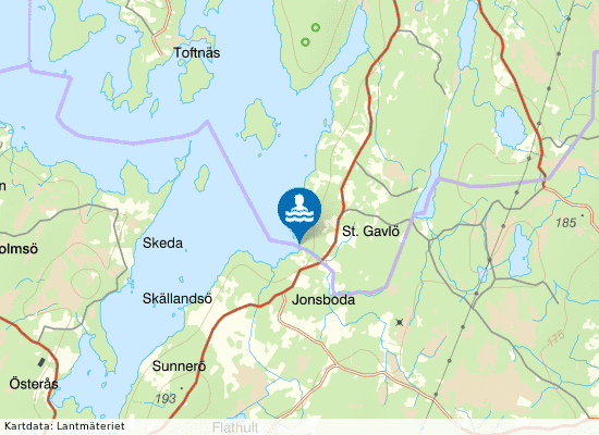 Stora Gavlö på kartan