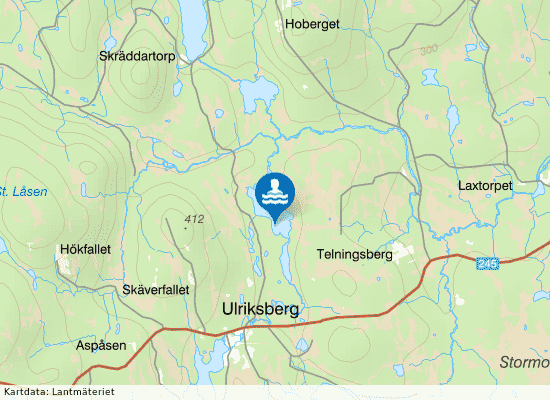 Stora Sandsjön på kartan