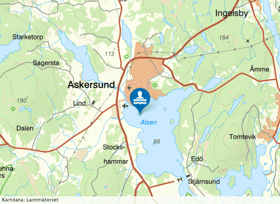 Borgmästarholmen på kartan