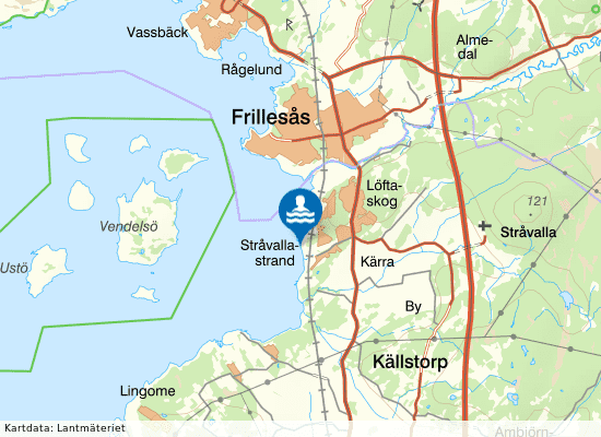 Stråvalla på kartan