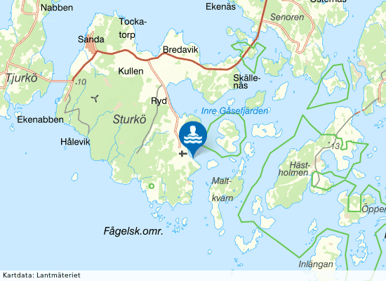 Sturkö, Uttorp på kartan