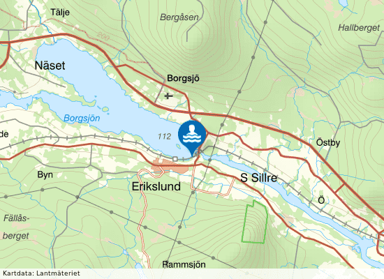 Borgsjöbyn på kartan