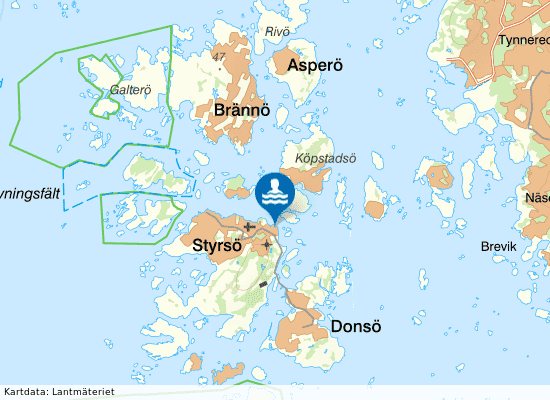 Styrsö Bratten på kartan