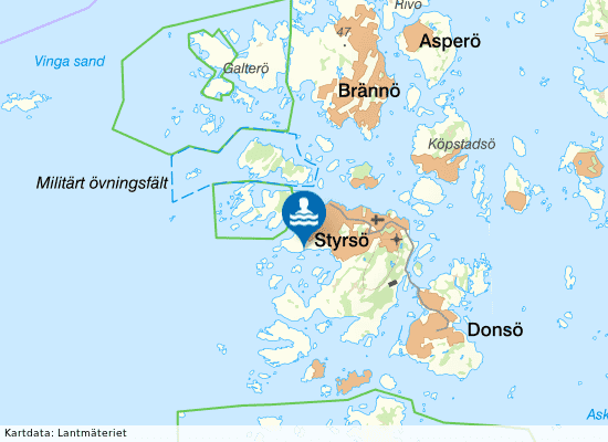 Styrsö Uttervik på kartan