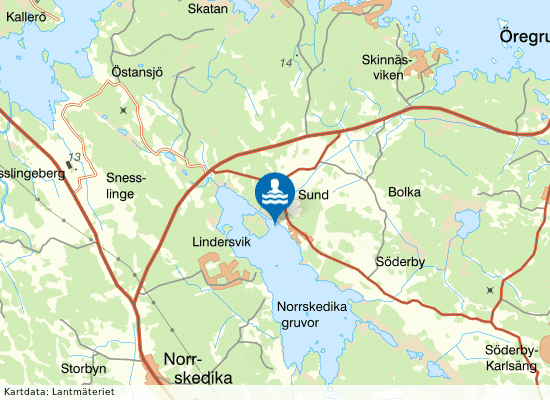 Sundsbadet på kartan