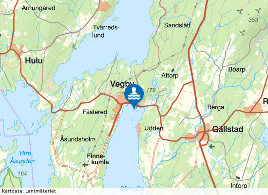 Sämsjön Vegby på kartan