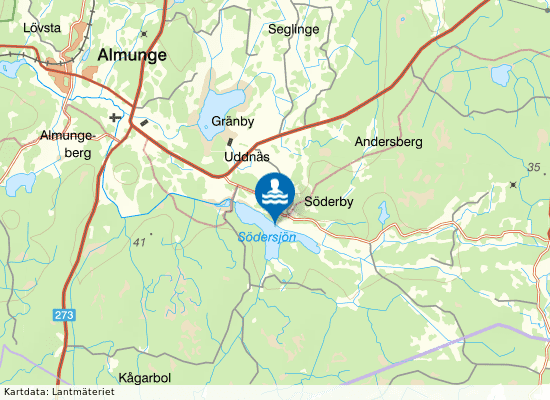 Södersjöbadet på kartan