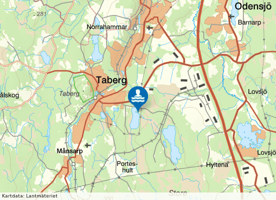 Tahebadet på kartan